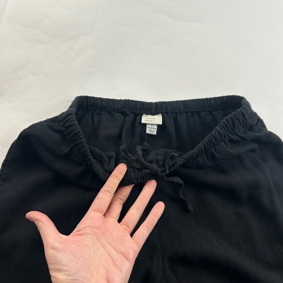 A New Day Black Linen Blend Wide Leg Lounge Pant S - Picture 4 of 8